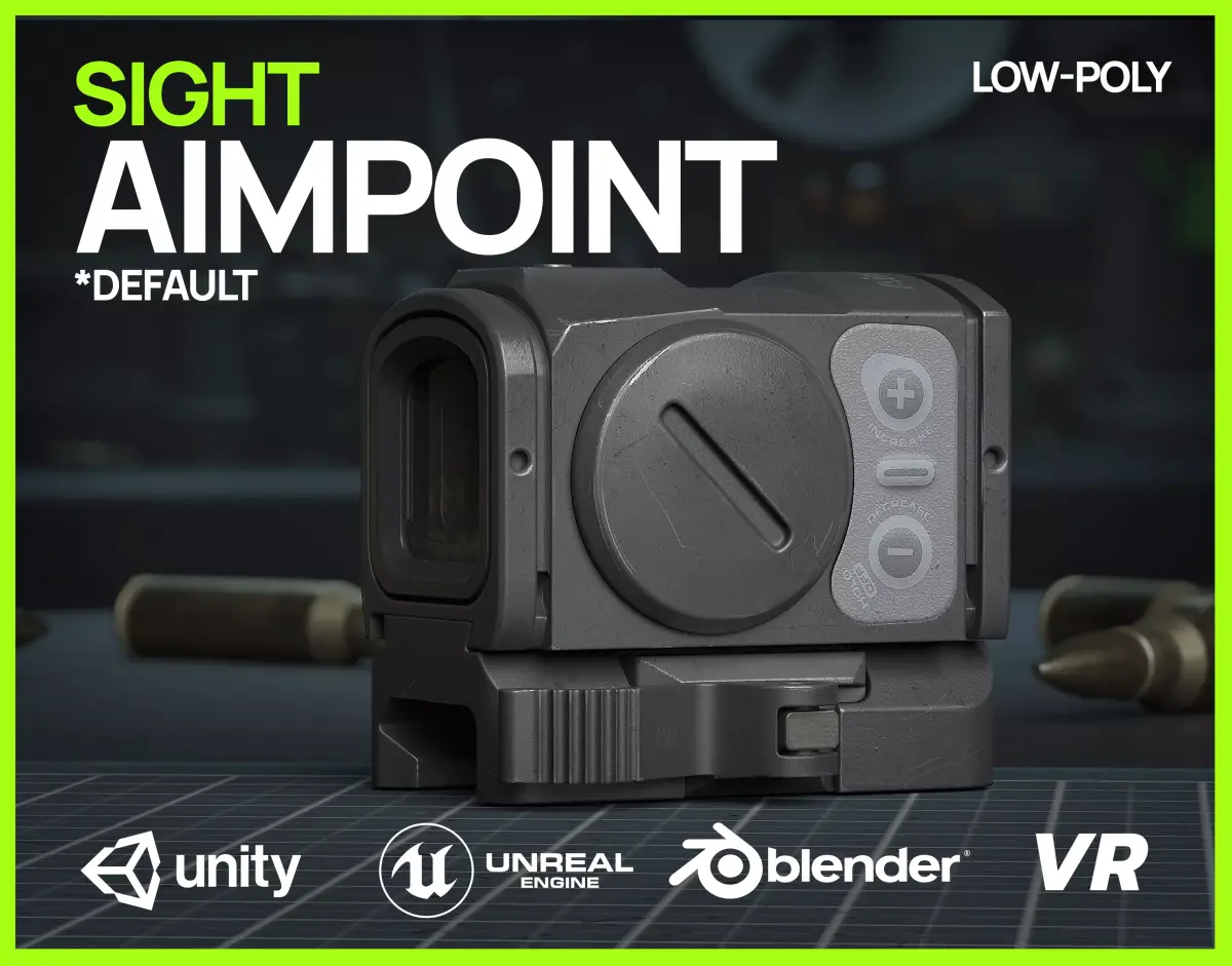 Aimpoint ACRO Default - Replica GameReady Low-poly 3D model
