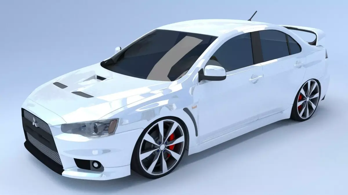 Mitsubishi Lancer Evolution X Free 3D model