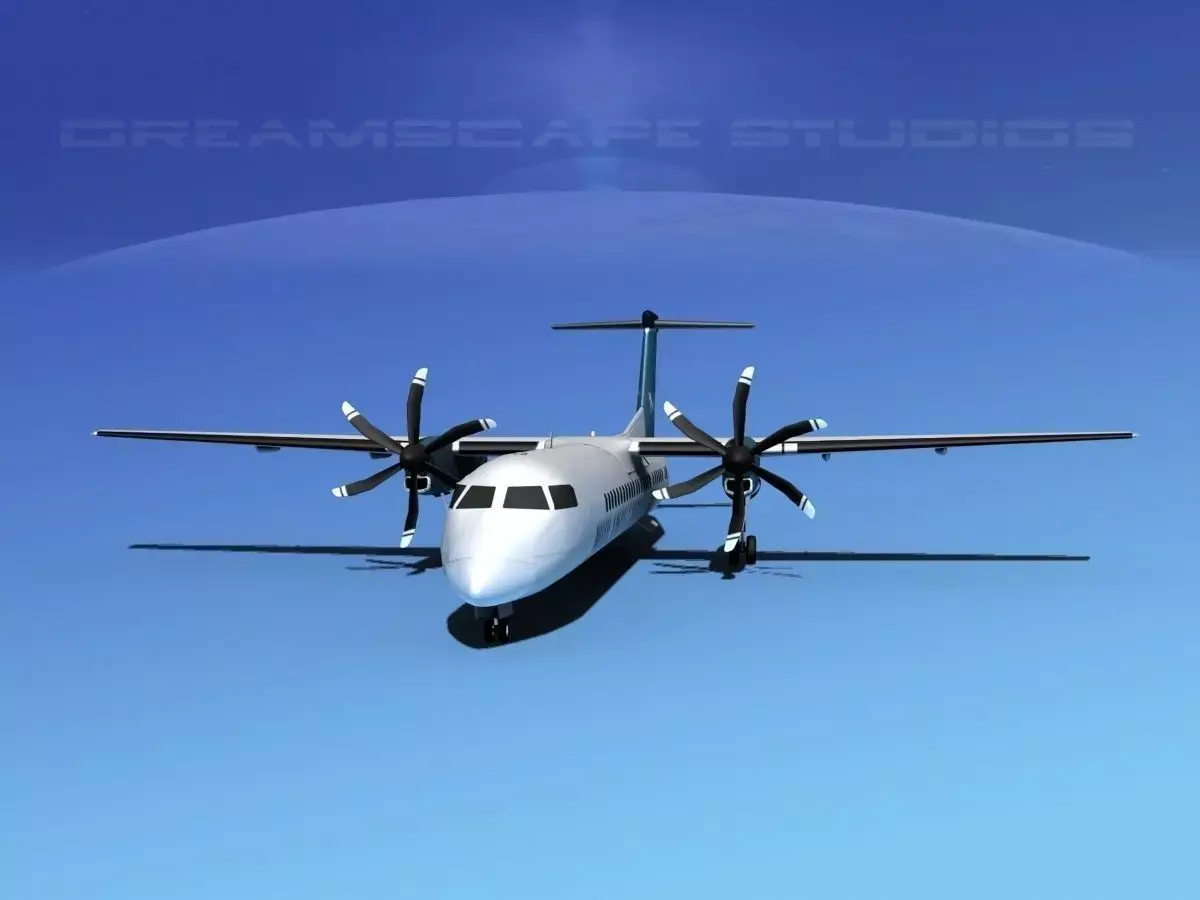 Dehaviland DHC-8 400 Midlands Express 3D model