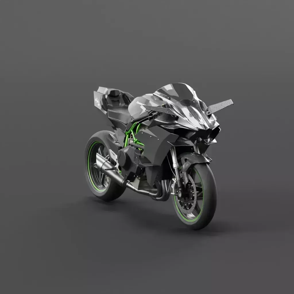 Kawasaki Ninja H2r Free 3D model
