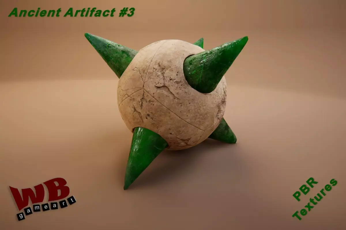 Ancient Artifact 3 Low-poly 3D model