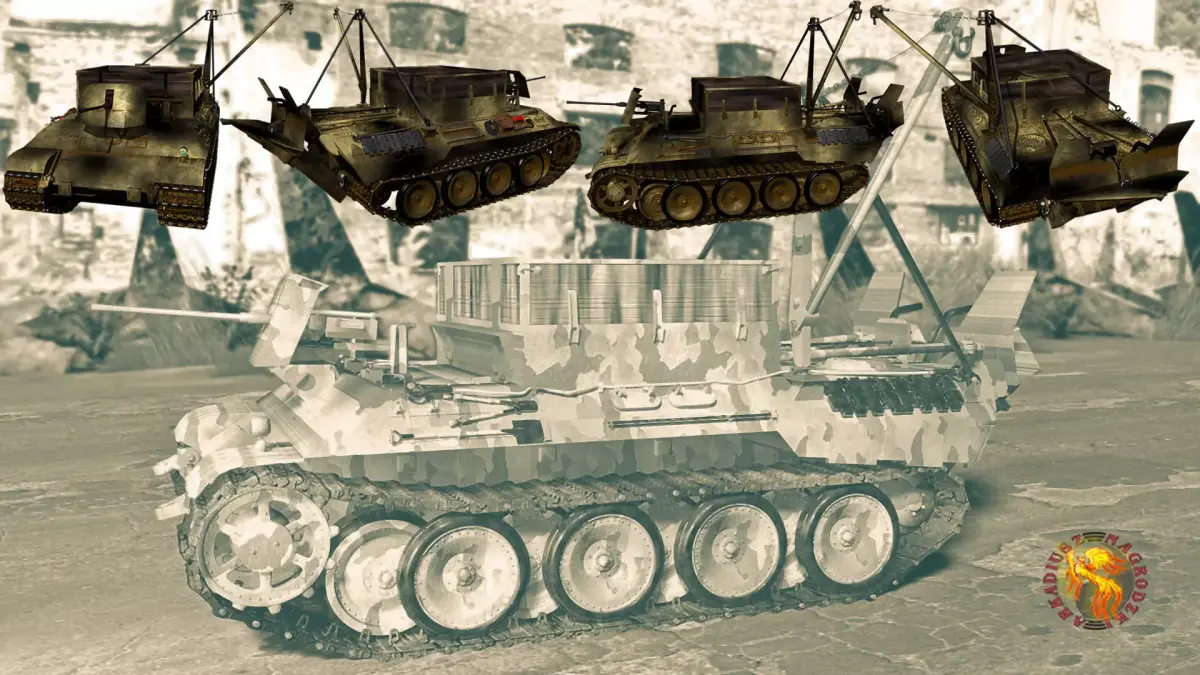 bergepanther world war ii tanks 3D model