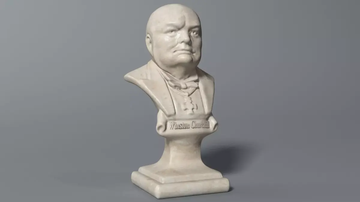 Winston Churchill Bust 3D model