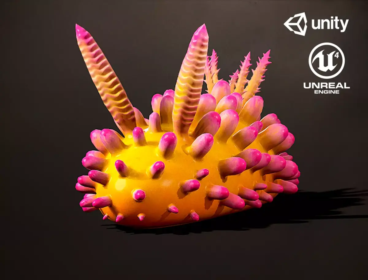Cadlinella ornati - Game Ready Low-poly 3D model Low-poly 3D model