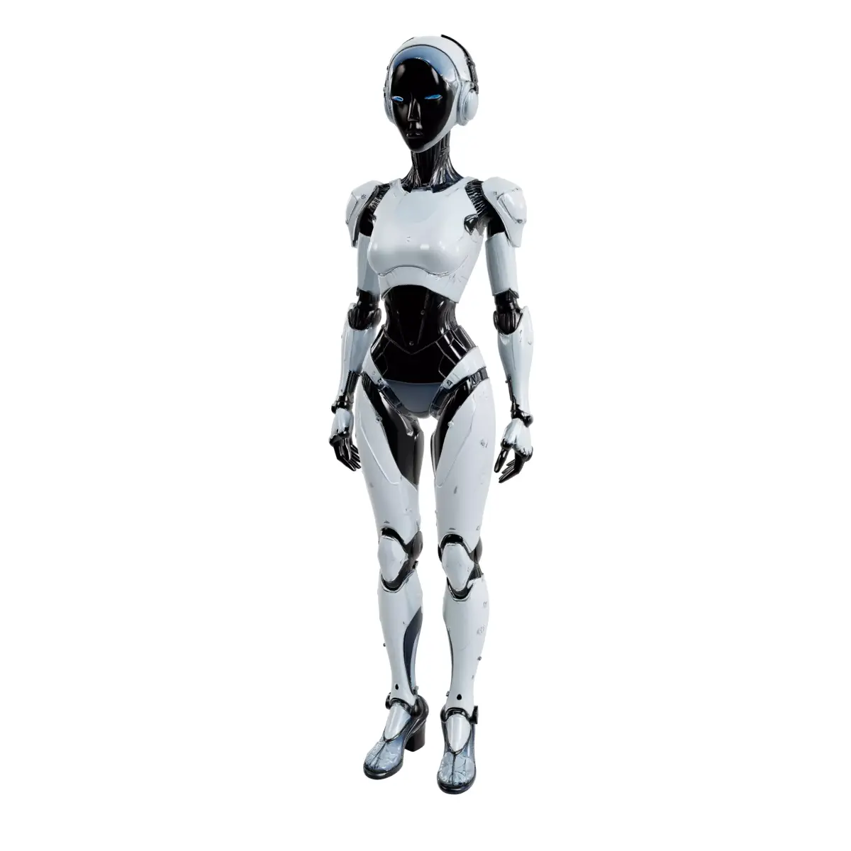 Humanoid Robot Character 6 Low-poly 3D model