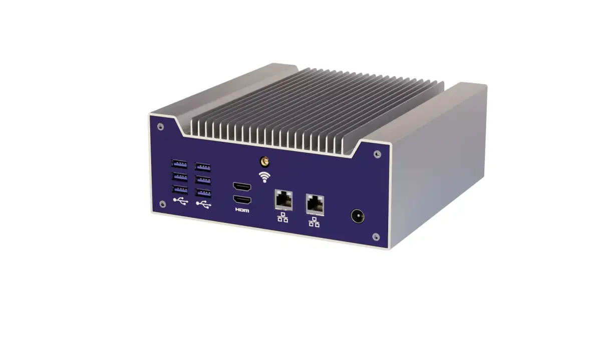   Passively cooled industrial computer with USB 3 3D model