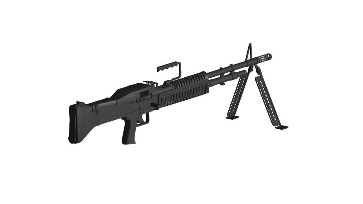 M60 machine gun 3D model