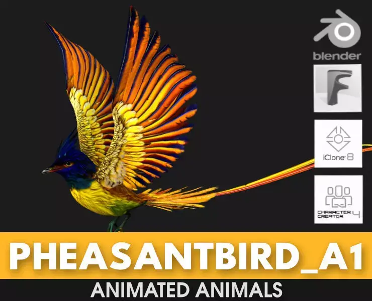 PheasantBird A1 3D model