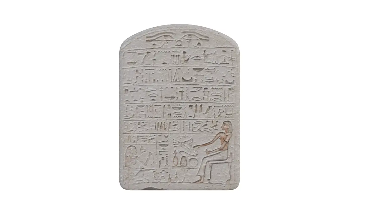 Ancient Egyptian Offering Inscription Tablet Middle Kingdom Era 3D model