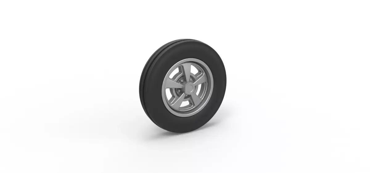 Front wheel of Small block Pulling tractor Scale 1 to 25 3D print model