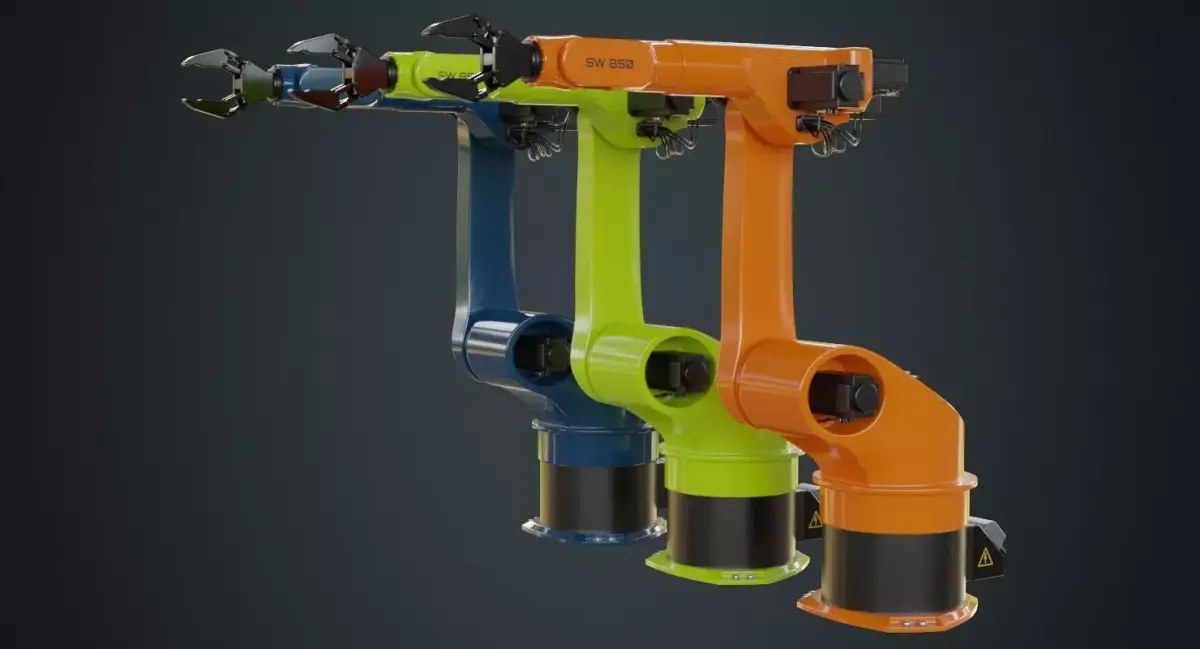 Industrial Robot 3A Low-poly 3D model