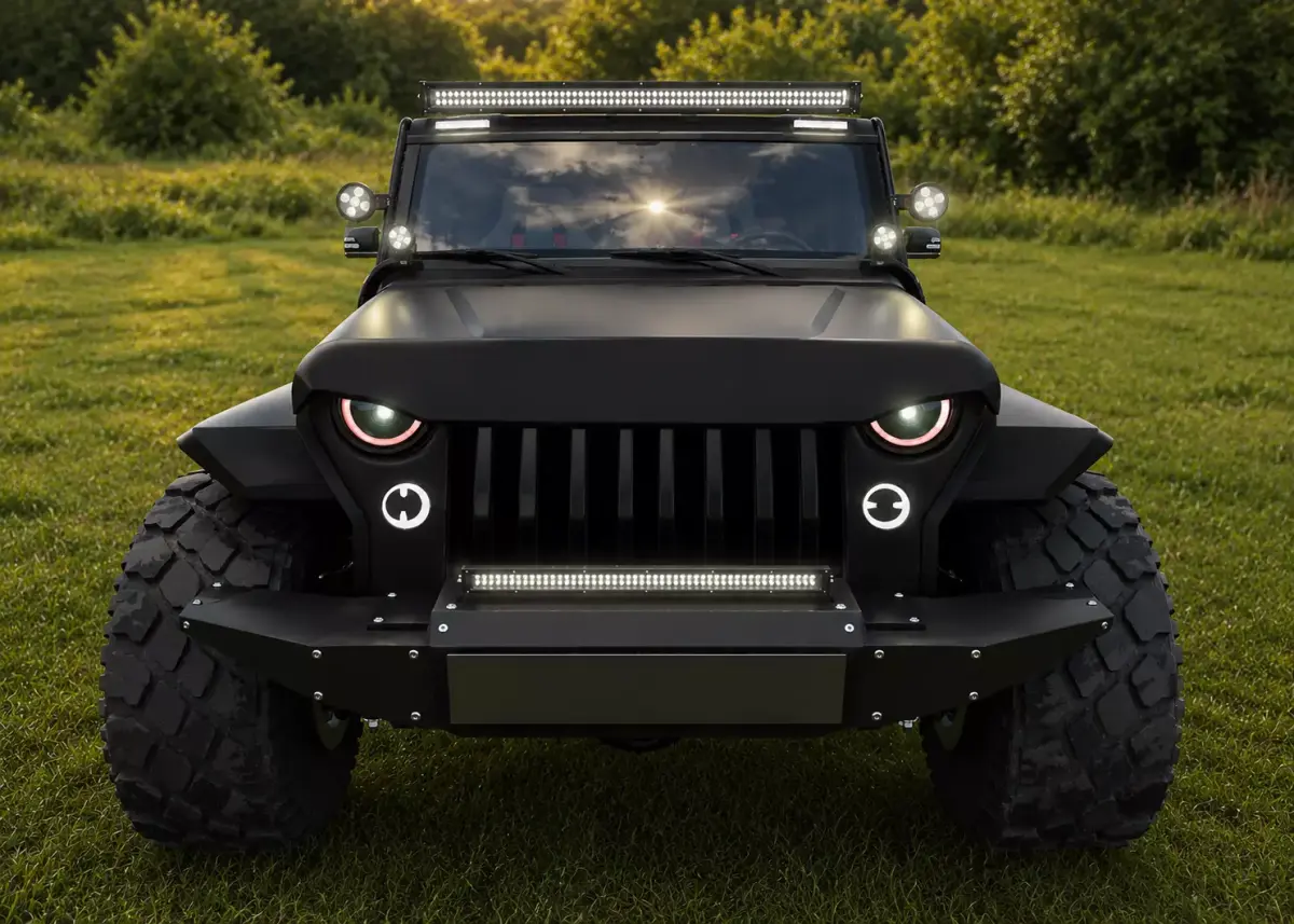 Off-road  jeep Low-poly 3D model
