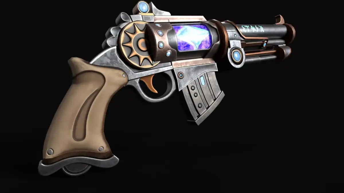 Gun 3D Model Low-poly 3D model
