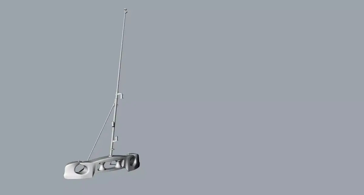 ensign staff 3D print model