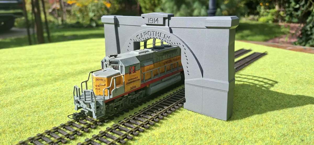 Randolph and Carothers tunnel portals USA 1-87 resin 3D print model