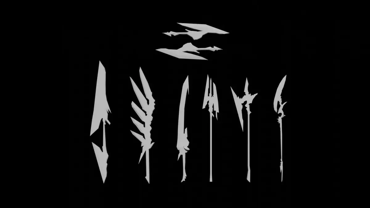 Fantasy Weapon Pack Low-poly 3D model