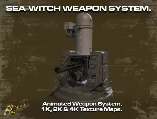 SEA WITCH WEAPONS SYSTEM Low-poly 3D model
