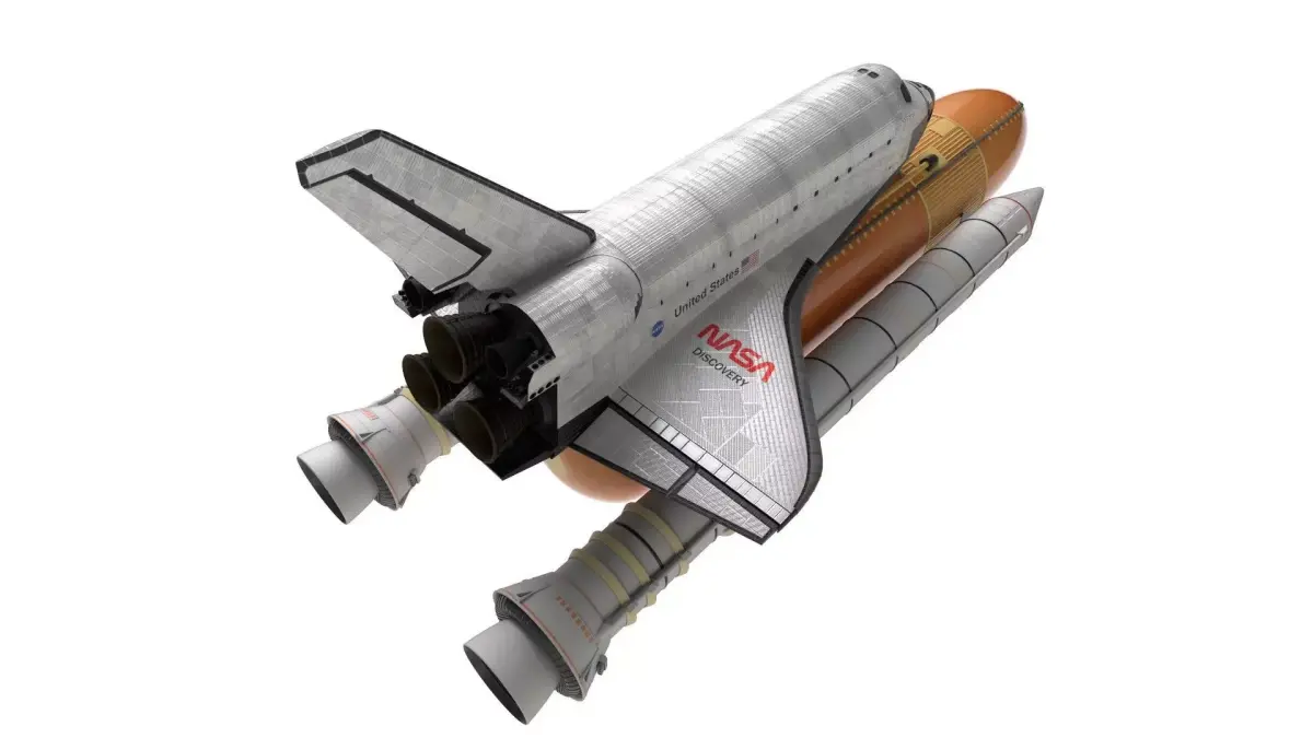 Space Shuttle Nasa shuttle  rocket International SpaceStation 3D model