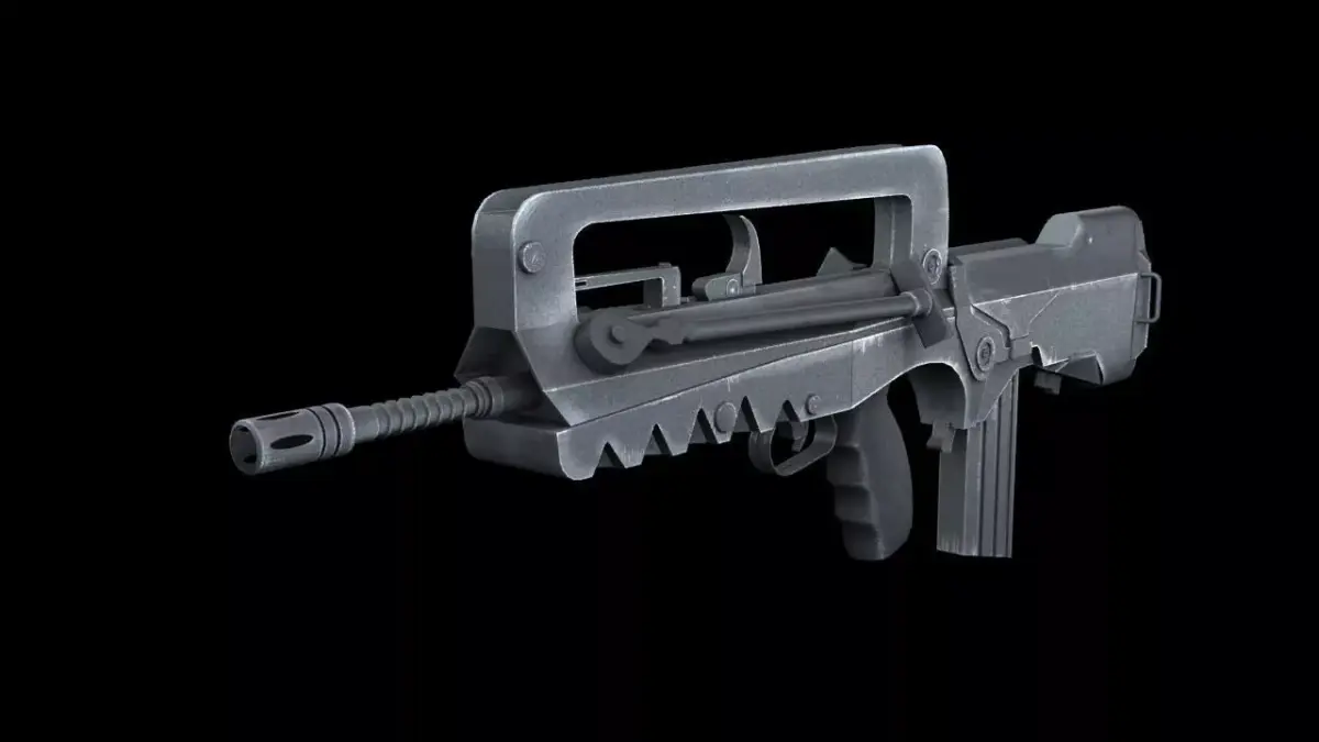 famas  gun Low-poly 3D model