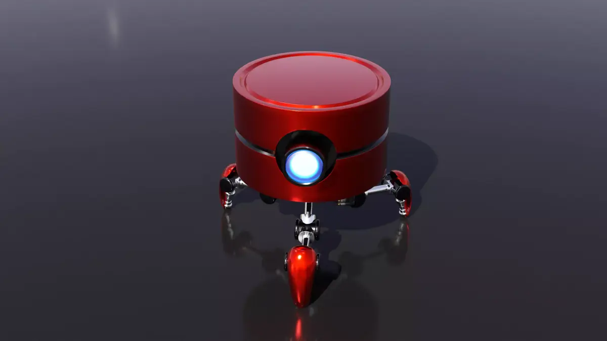 Stylized Mini Robot 3D model