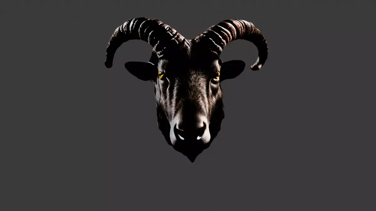Animal Head Low-poly 3D model 16