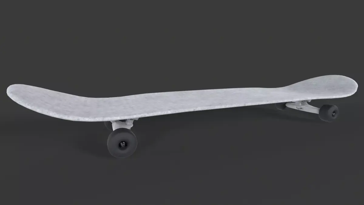 Skateboard 3D model 2