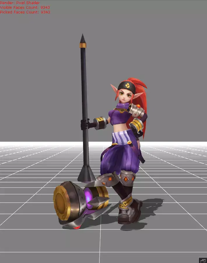 Lolita Soldier in Training OLD Skin Low-poly 3D model