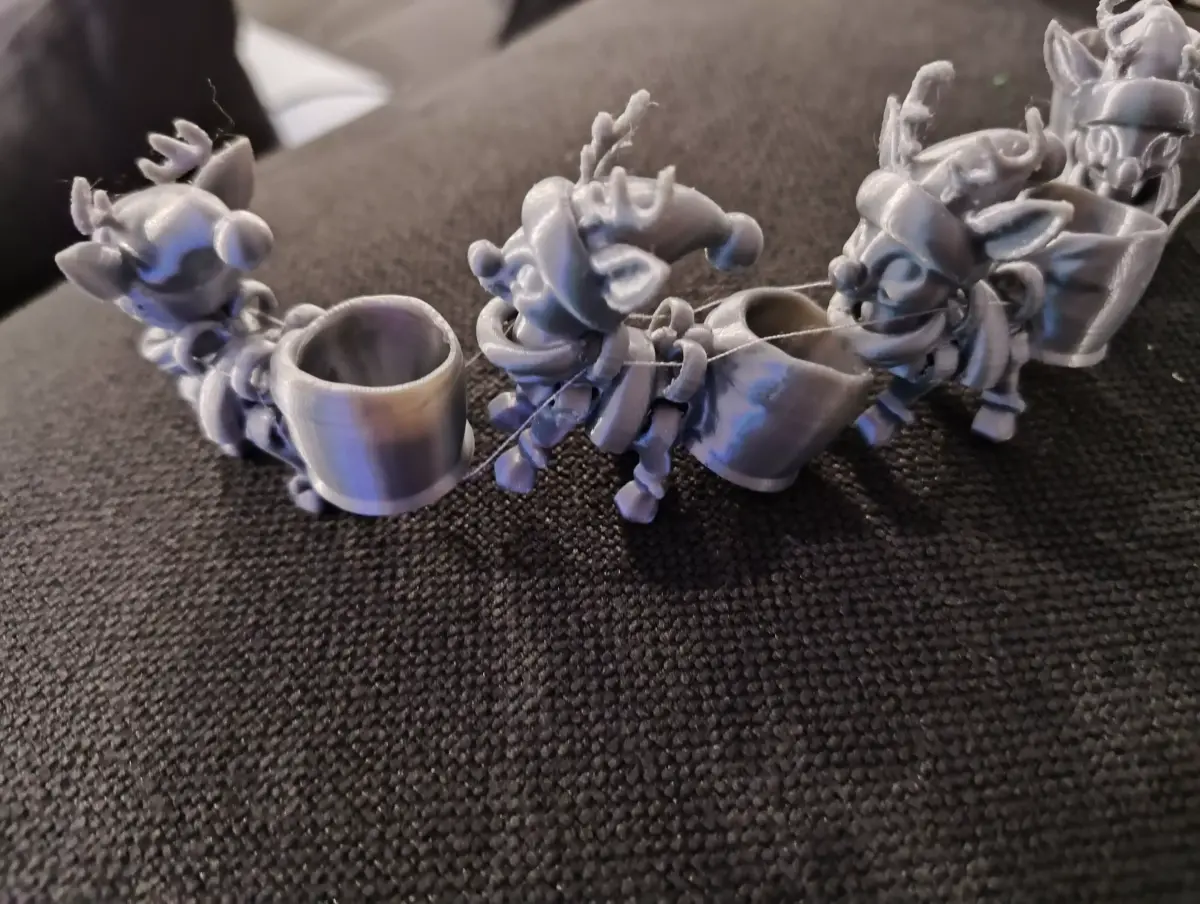 Flexy Happy Reindeer for a Modular Flying Train 3D print model