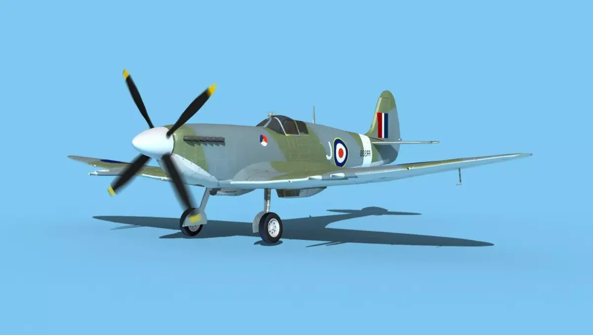 Supermarine Spitfire MK XII V02 3D model