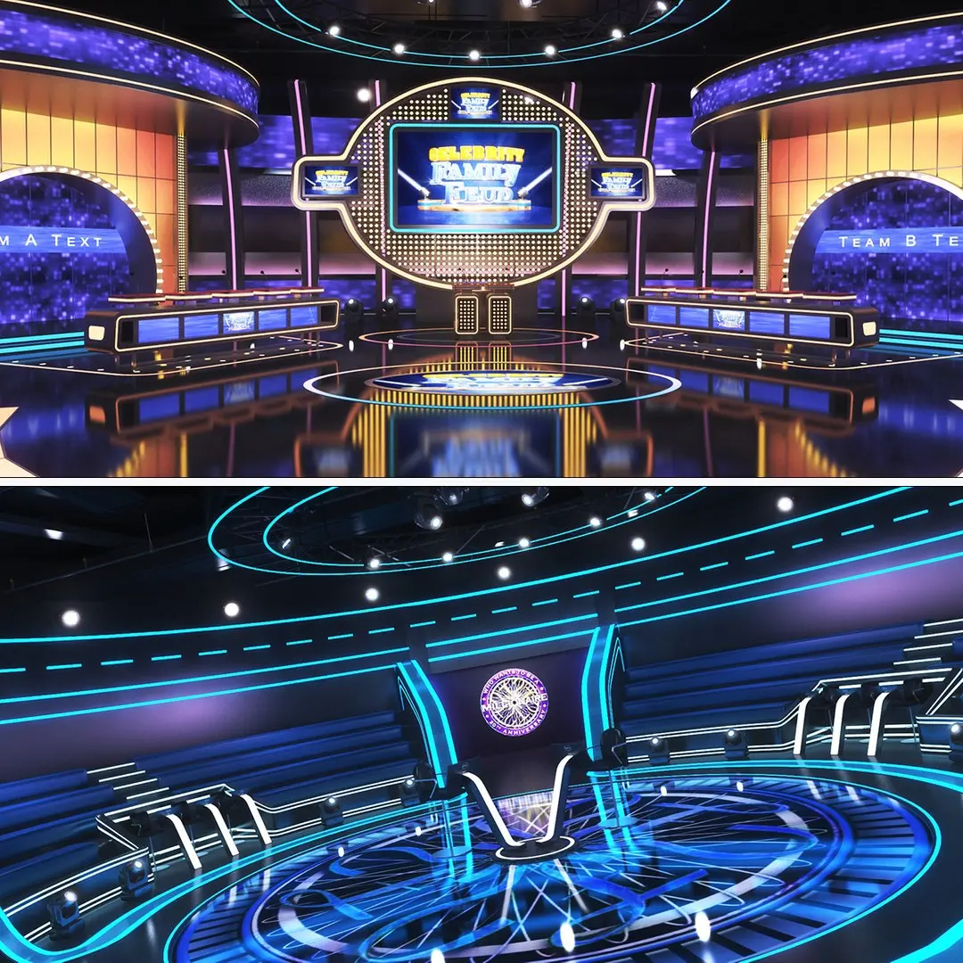 TV Game Show Collection - Who Wants to Be a Millionare and Celebrity Family Feud 3D model