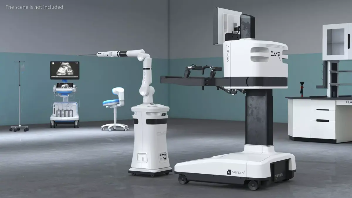 CMR Surgical Versus Rigged for Maya 3D model