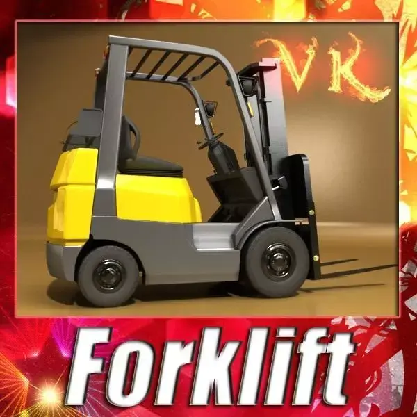 Forklift High Detail 3D model