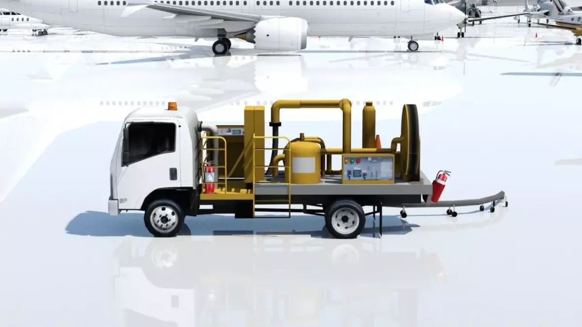 isuzu hidrant type airport fuel truck Low Poly Blank Low-poly 3D model