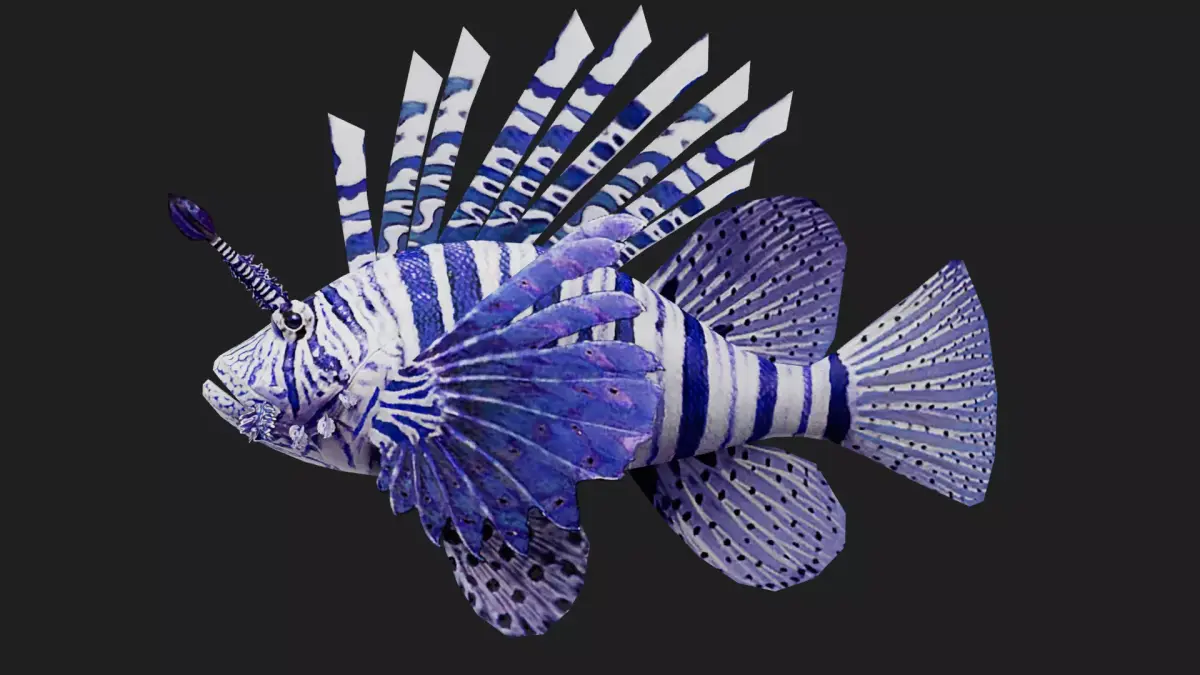 Lionfish Low-poly 3D model get
