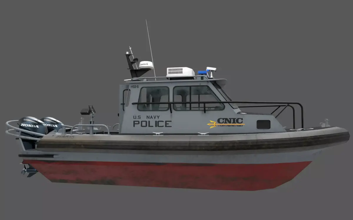 SeaArk US Navy Police Low-poly 3D model