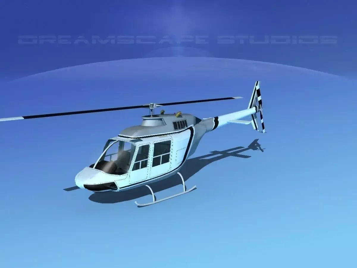 Bell 206 JetRanger V01 3D model