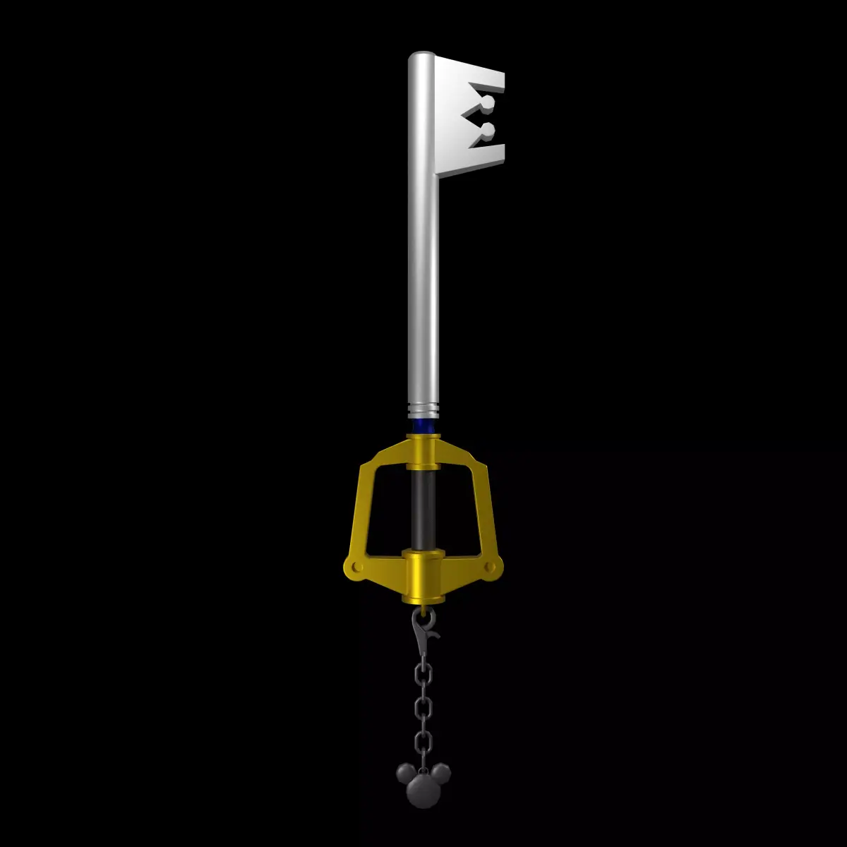 Kingdom Keyblade Low Poly 3D Model Low-poly 3D model