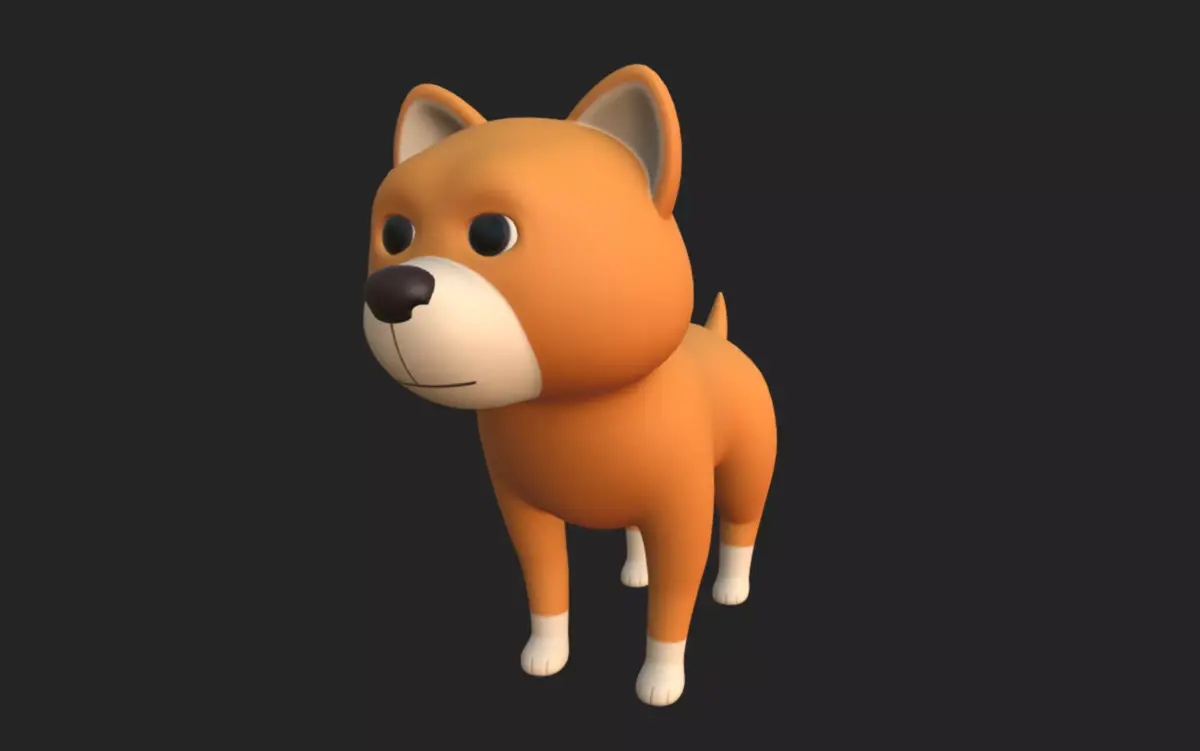 Cartoon Dog 3D model shop