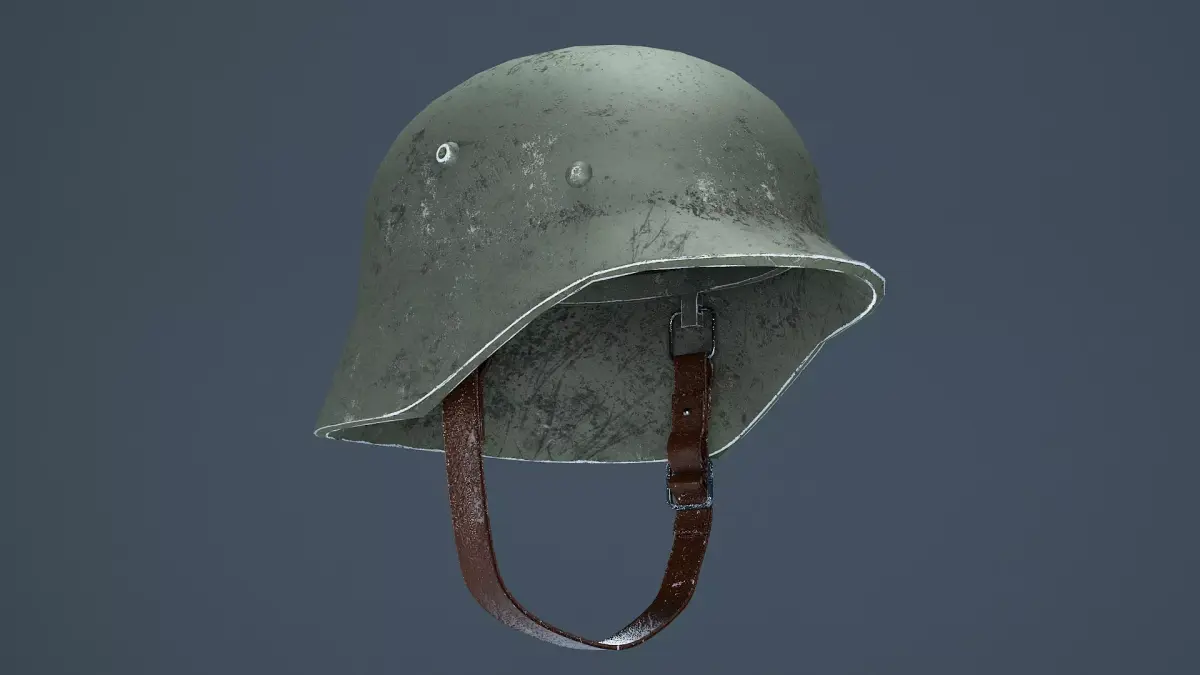 German WW2 M35 Helmet Low-poly 3D model