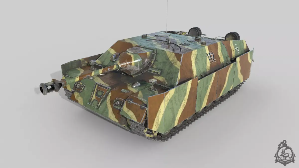 Jagdpanzer IV L48 Low-poly 3D model