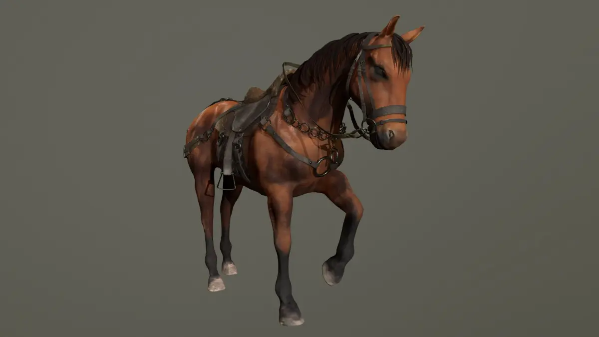 Medieval Horse 3D model