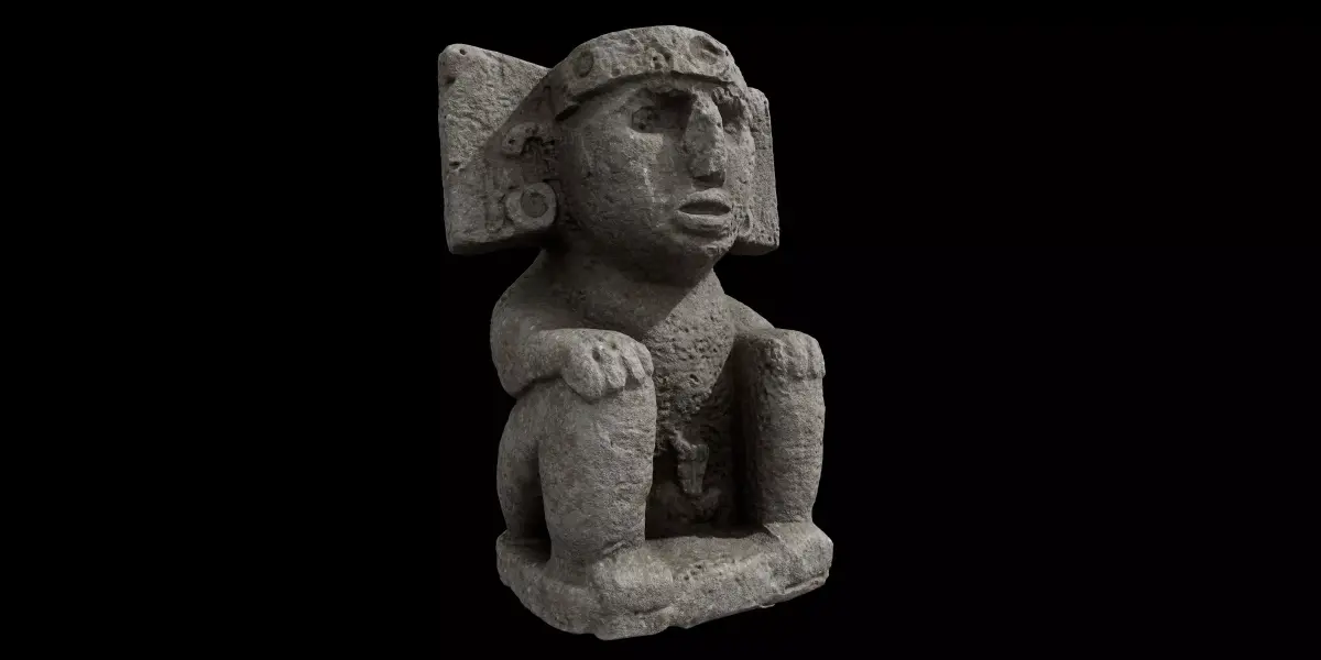 Aztec Precolumbian Statue 3D model