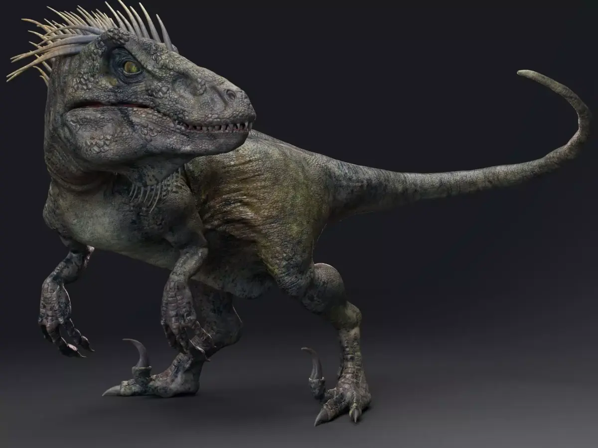 Dinosaur UtahRaptor PBR Project Low-poly 3D model
