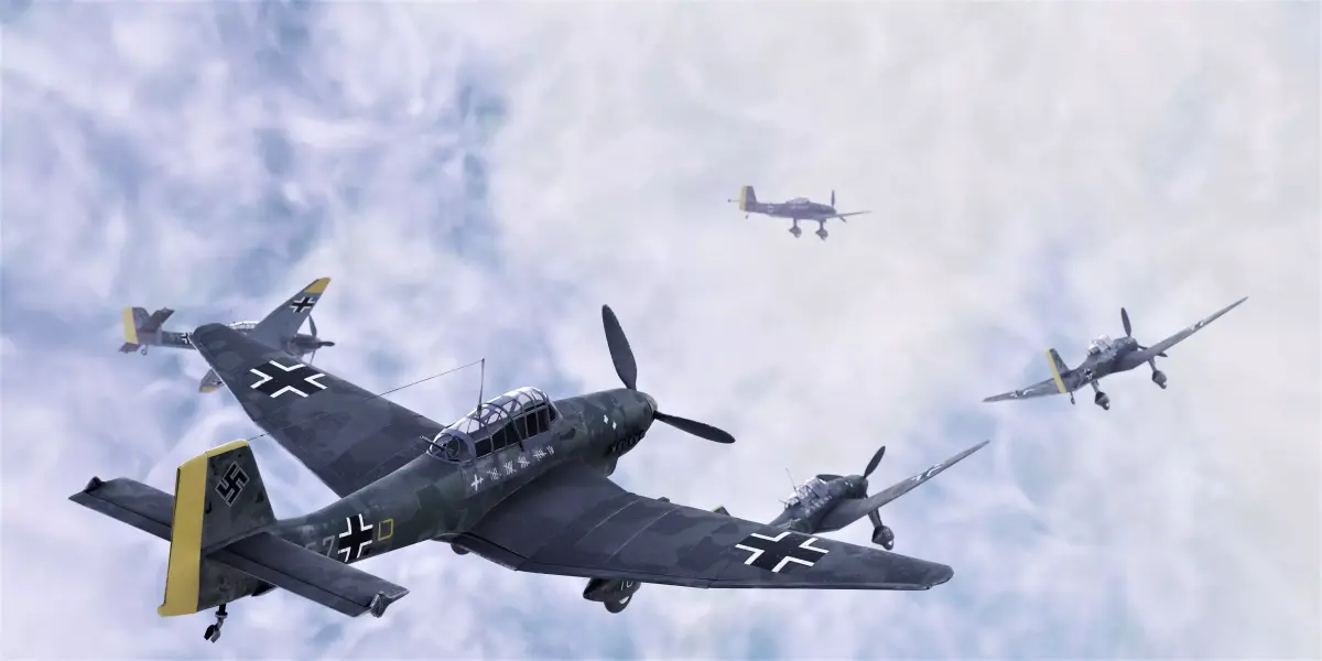 Junkers Ju 87 stuka fraulein woman design 3D model