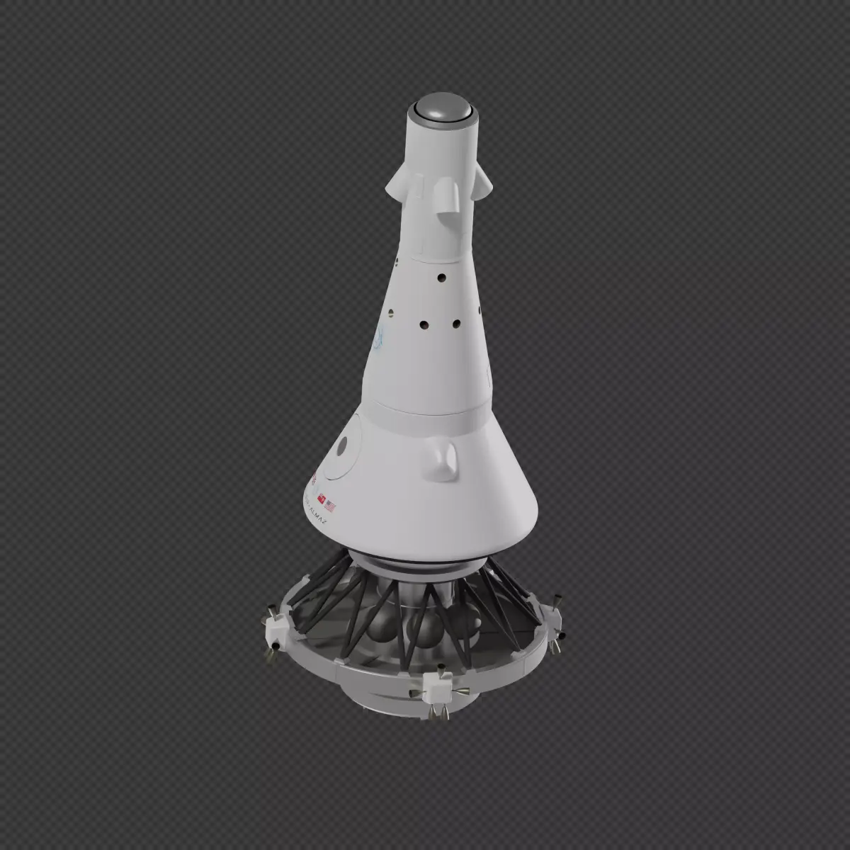 Excalibur Almaz Reusable Reentry Vehicle 3D model