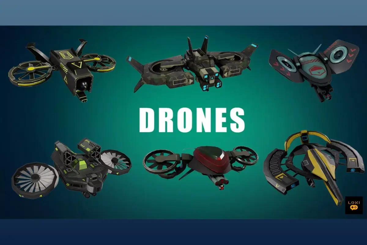 Optimized 3D Drone Models - Game-Ready and Low-Poly Low-poly 3D model