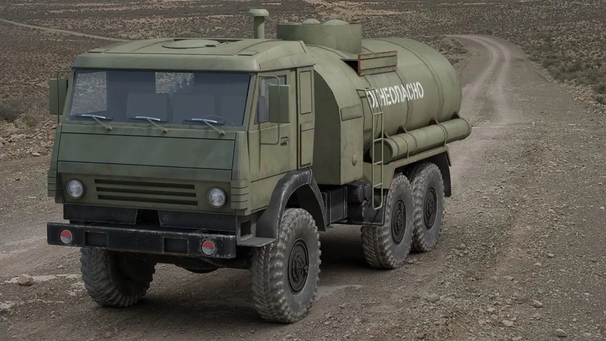 KAMAZ Fuel Truck 3D model