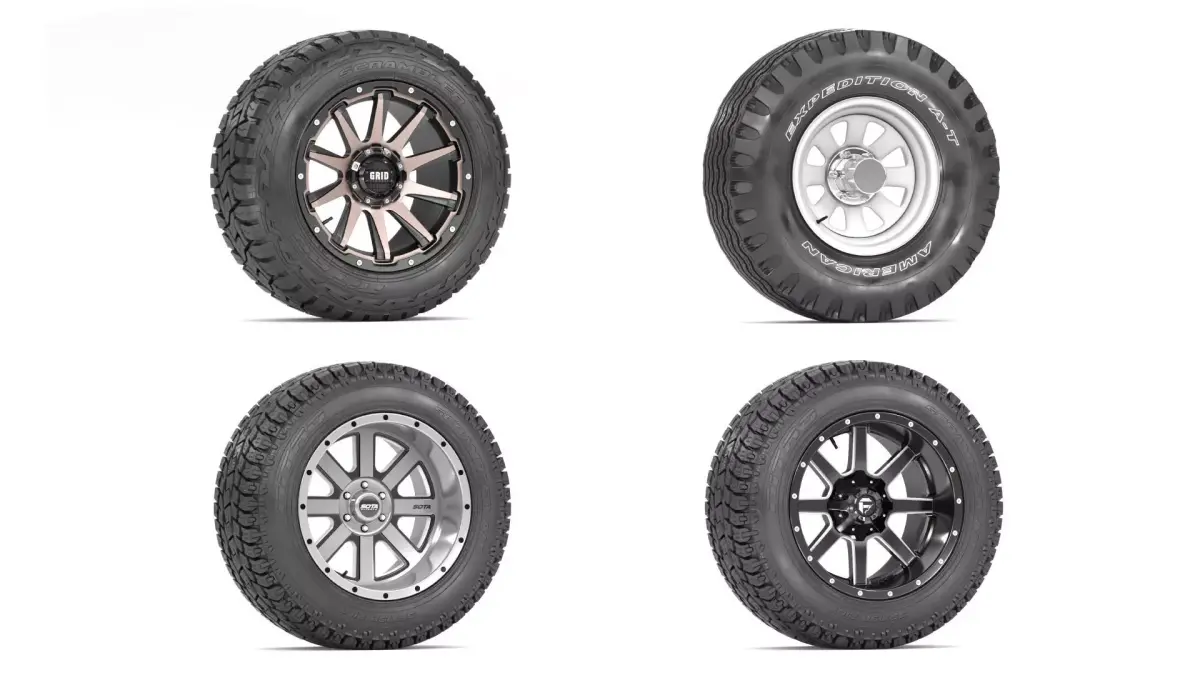 OFF ROAD WHEEL AND TIRE COLLECTION 3 3D Model Pack