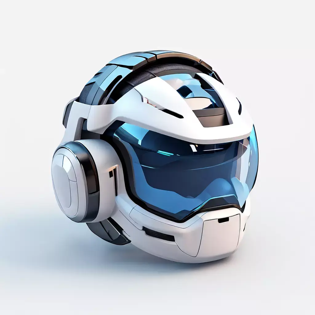 SciFi Helmet Futuristic Headgear Low-poly 3D model purchase