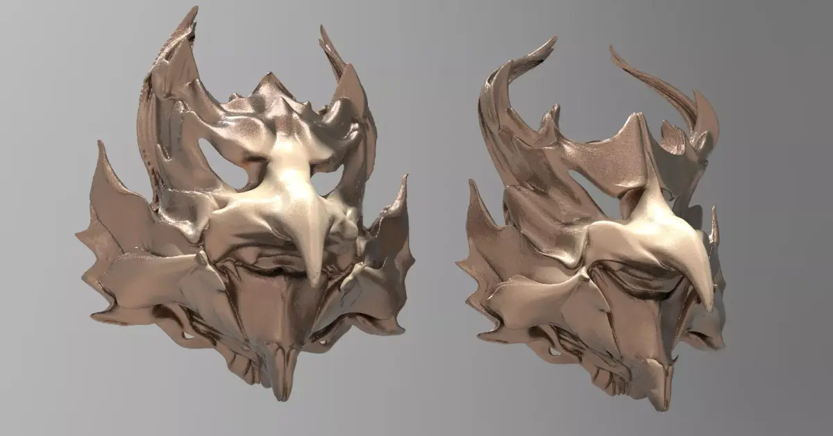 Crow Masks 2 designs 3 3D model